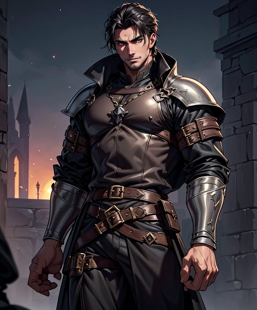 (((Single character image.))) (((1boy))) (((Dressed in medieval fantasy attire.)))  (((Generate a darkly handsome male character for a fantasy setting.))) (((Appears to be 20 years old with youthful looks.))) (((Dark and sinister background at night.))) (((Strong baramanga elements.))) (((Alpha male))) (((Solo character image.))) (((Generate a single character image.))) (((Extremely sexually attractive.))) Dark fantasy art, (((Dark, night time background.))) (((Strong elements of dark medieval fantasy.))) (((Sexy and handsome male.))) (((This is an urban explorer in a dark fantasy realm.))) Night background. Dark. Eerie. Dark fantasy art highly detailed, volumetric light, artstation, strong erotic overtones, dressed in a puffy shirt and pirate vest flirty, best quality:1.0,hyperealistic:1.0,photorealistic:1.0,madly detailed CG unity 8k wallpaper:1.0,masterpiece:1.3,madly detailed photo:1.2, hyper-realistic lifelike texture:1.4, picture-perfect:1.0,8k, HQ,best quality:1.0,