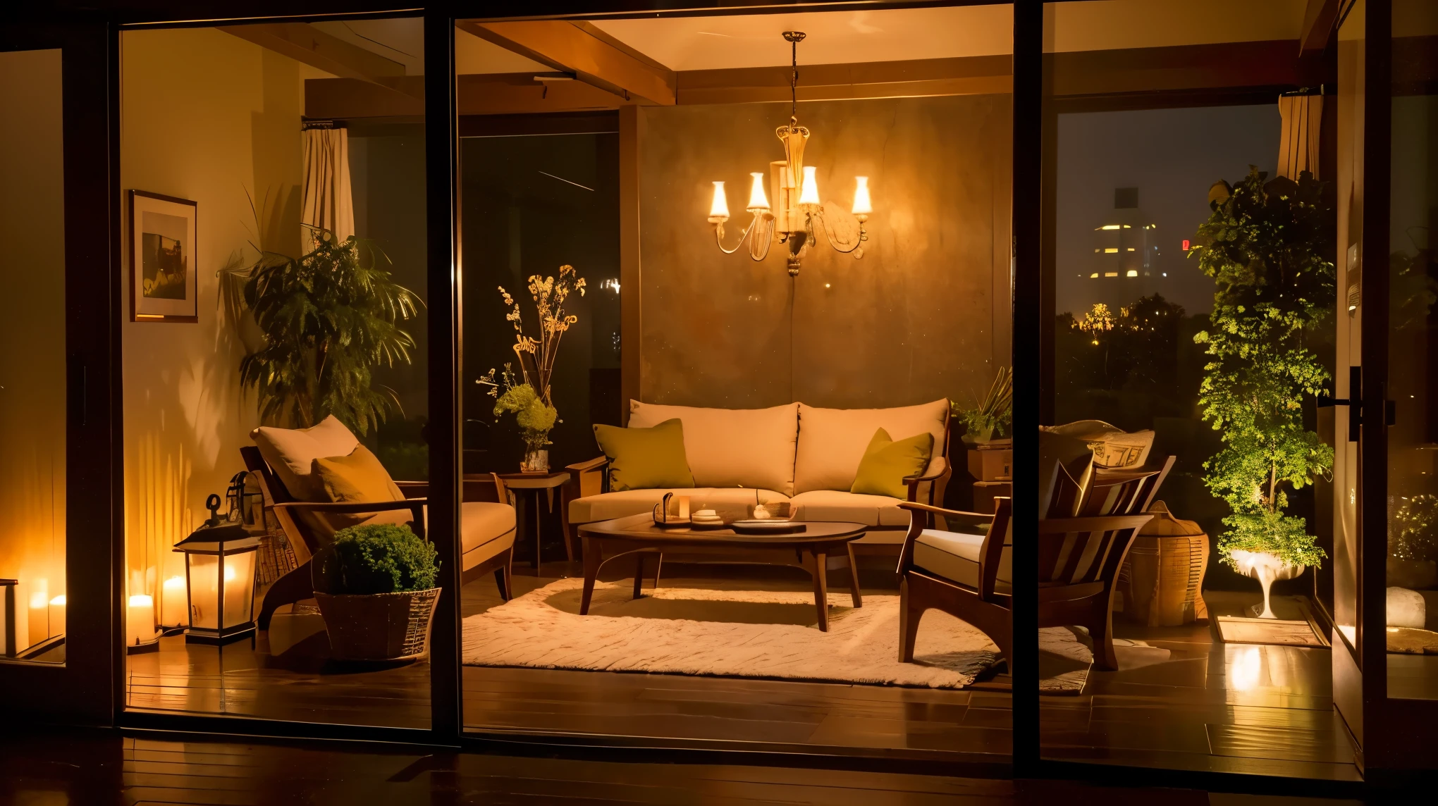 ((best quality)), ((masterpiece)), (detailed), A welcoming and inviting scene, such as a cozy space with soft lighting and calming colors, symbolizing connection and community