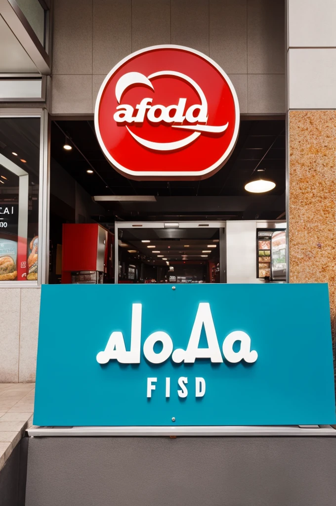 A logo for fast food name food adda