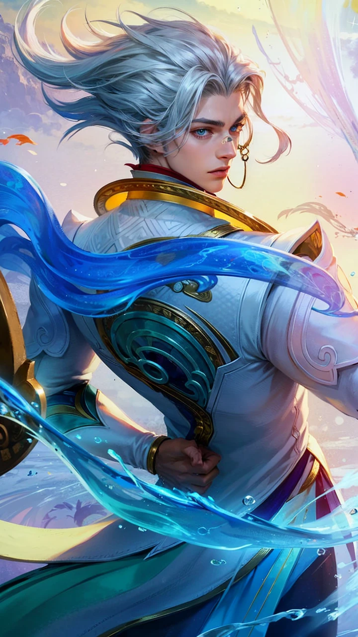 Best quality, masterpiece, detailed skin texture, detailed clothes texture, detailed face, super detail, 8k, intricate detail, 1 boy, The color doesn't change, Muscle guy, 1 guy