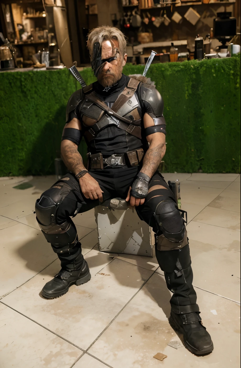 (Best quality, 8k, 32k, Masterpiece, UHD:1.2), "Transform the scene into the desolate and chaotic void timeline junkyard reality from the Deadpool and Wolverine or Deadpool 3 movie. Imagine a sprawling wasteland filled with the remnants of destroyed and abandoned structures. The ground is littered with debris, twisted metal, and shattered glass, creating a sense of desolation and ruin.

The sky above is an ominous gray, casting a dull, oppressive light over the scene. Scattered throughout the landscape are recognizable artifacts and remnants from various FOX Marvel characters' worlds, such as fragments of Sentinels, pieces of advanced technology, and iconic items from the X-Men, Fantastic Four, and other franchises.

The area is devoid of any people, emphasizing the loneliness and abandonment of this timeline. The remnants of battles and conflicts are evident, with damaged vehicles, crumbling buildings, and scorch marks covering the ground. This setting should evoke a sense of lost hope and survival, capturing the chaotic and fractured nature of this reality where the FOX Marvel characters are struggling to endure." ((wasteland)) ((desert)) ((outlands))