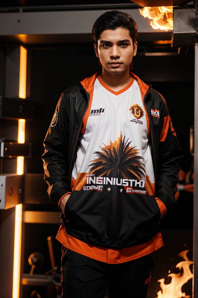 logoo e-sport hewan nagaa bentuk tulisan INFERNO IDN 