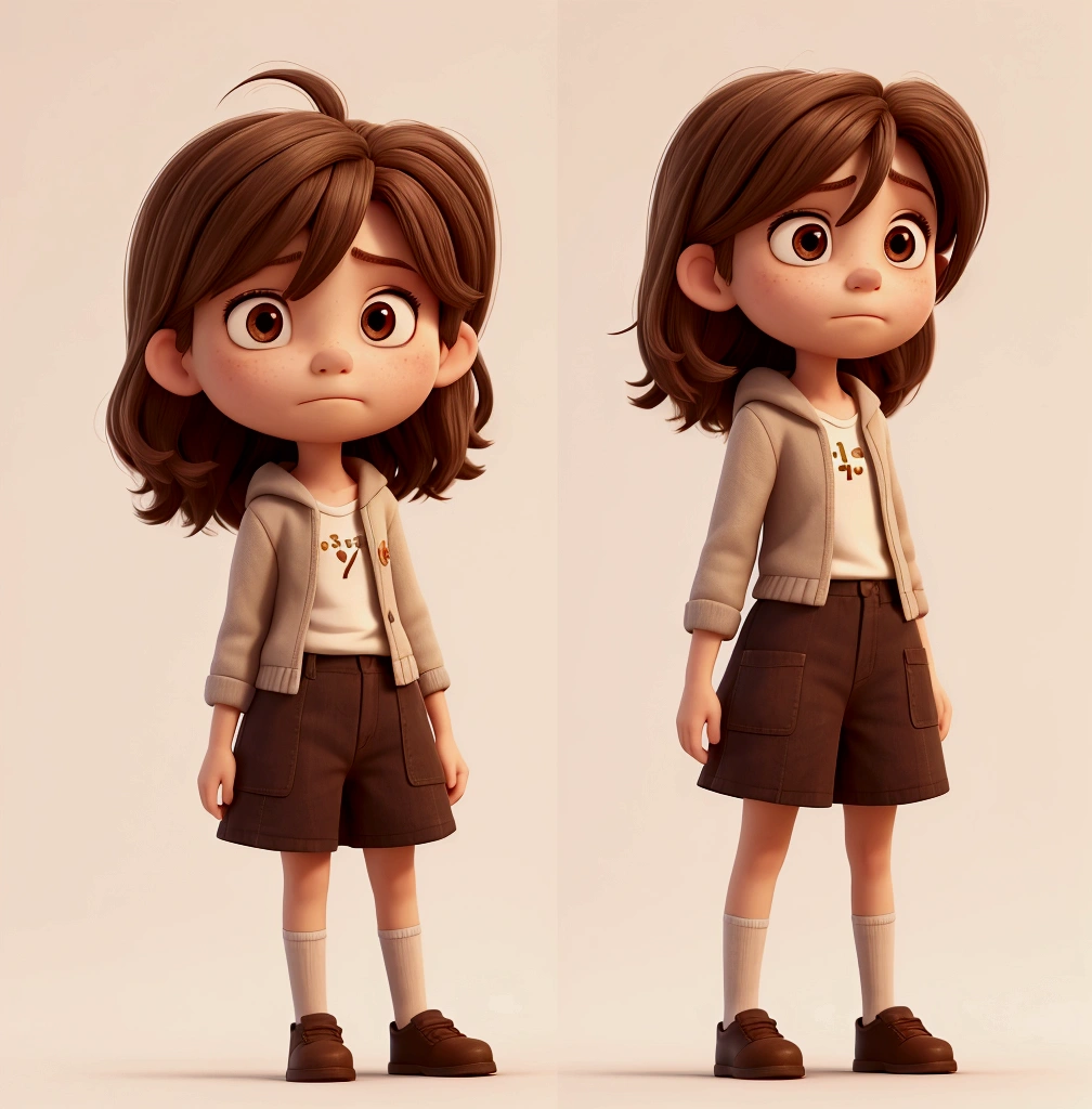 Character: Name: Riley Age: Description: Riley now appears discouraged, apathetic and even cynical. Her once vibrant brown hair is now dull, her large, expressive eyes now carry a tired, distant look, sadness and disappointment. Her simple, comfortable clothes now look sloppy and lifeless, like a reflection of Riley herself.