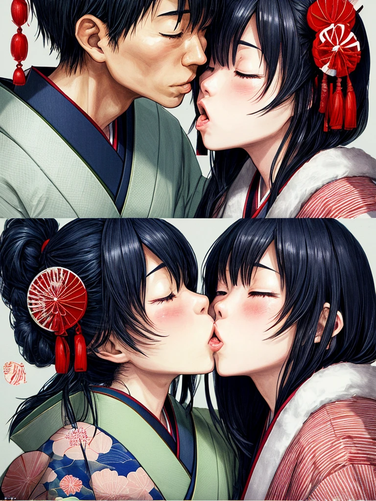 Japanese kissing