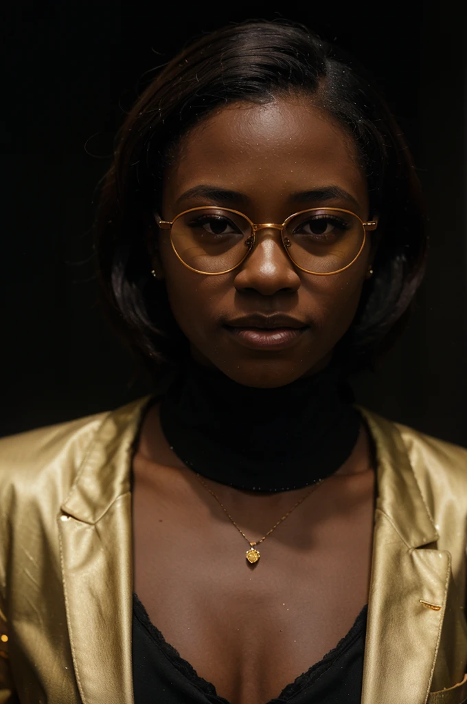 young black men and woman with gold diamonds glasses , 4:3, photo 12k resolution hash flash lighting, shot on ALEXA 65, Velvia 100 , underexposed, Voigtlnder Nokton 50mm f1.1, in the style of Martin Nikon Z 8 with Zoom Lens | with 24-120mm