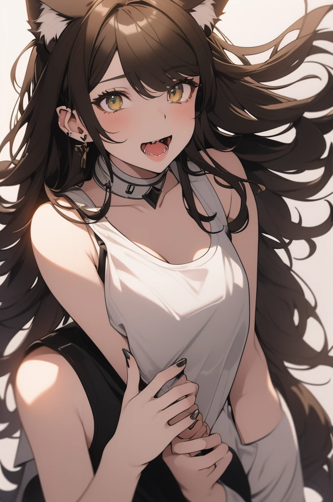 masterpiece,best quality,ultra detailed,8k,tall,big female,gigantic breasts,young,20 years old,medium hair,wavy hair,brown hair,hairclip,full-face blush,embarrassed,(sweat:1.2),oil,heavy breathing,(steam:1.8),brown sweater,ribbed sweater,bare shoulders,detached sleeves,belt buckle,black tights,armpits,armpit focus,arms behind head,upper body,
portrait,front view,strapless,sideboob,covered nipples,smell,(((armpits hair)))
