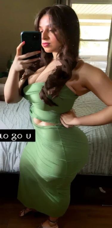 arafed woman in a green dress taking a selfie in a mirror, green dress, in a dress, sexy dress, full body green dress, green clothes, vine dress, opened dress, tight dress, touching her clothes, she wears a dark green dress, sexy outfit, tight outfit, thicc, sexy :8, her hand is on her waist, thicc, big booty, insanely inflated hips, thick, pawg, thick thigs, she has a jiggly fat round belly, thick tail, large thighs, thick thighs, wide hips, thick body, thicc build, somewhat bent over, bending over, in a bathroom, full body picture, full body female, full body!, widest hips, beautiful girl, big ass, huge ass, bbw, from behind, thick, thick thighs, wide hips, bbw, big , sideboob, giant ass, back view, big butt, round butt, tight underwear, underwear halfway off, underwear taking off, grabbing ass, ass spilling over underwear, too thick for clothes, facing left, huge round ass cheeks