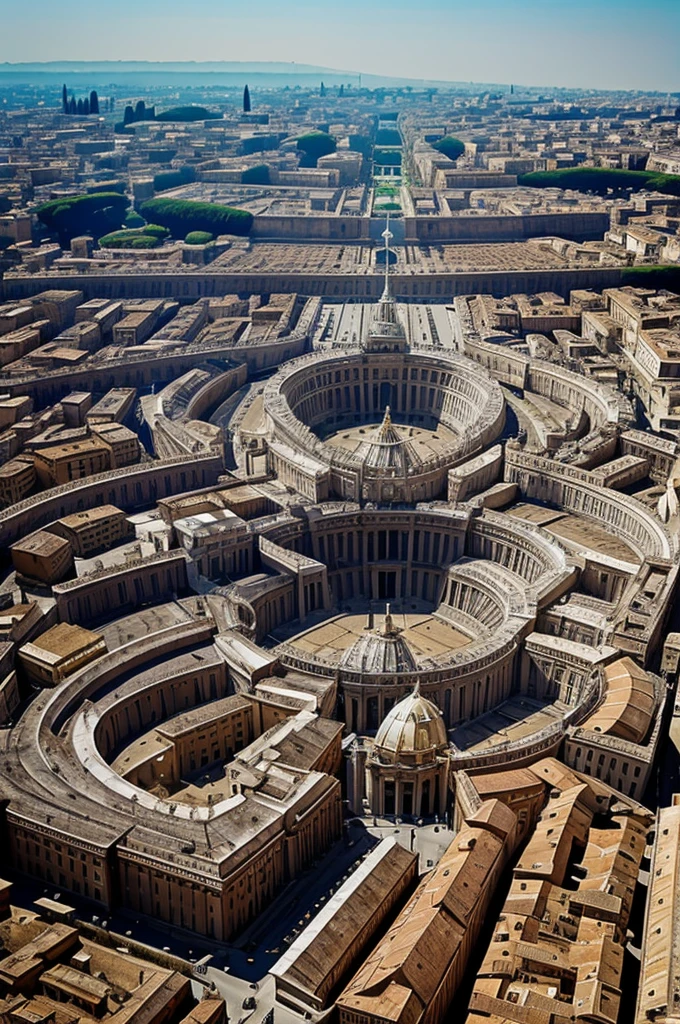 The Vatican being completely destroyed