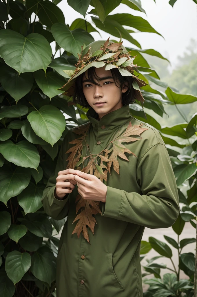 leaf man photo