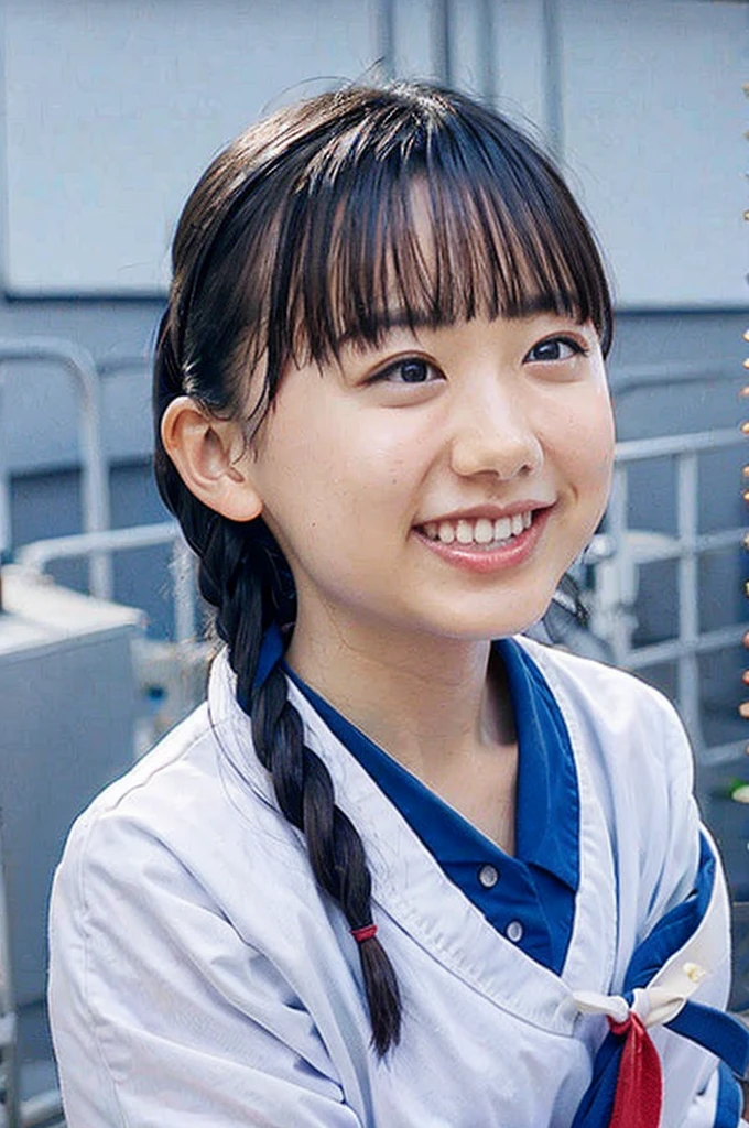 summer、On the way to school、Sailor suit、(upper body shot)