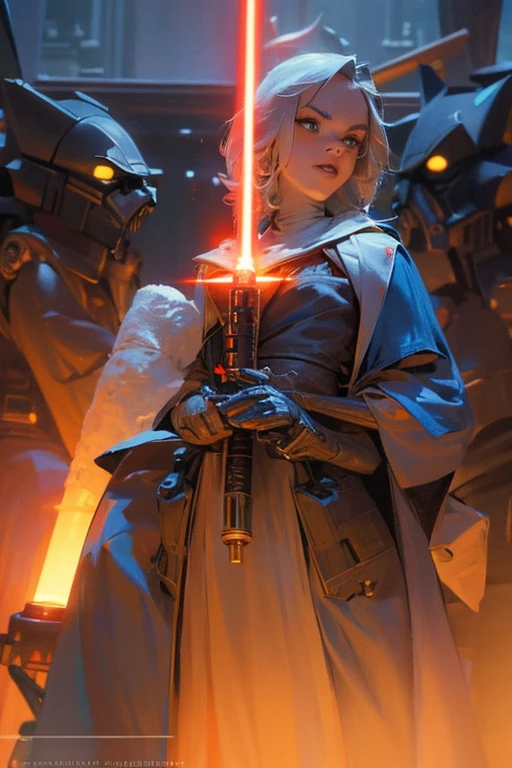 Extremely beautiful, clockwork, star wars, jedi, sith, droid, robot, monster, alien, lightsaber, beam laser, laser guns, war robots, more fancy weapons, new technologies.