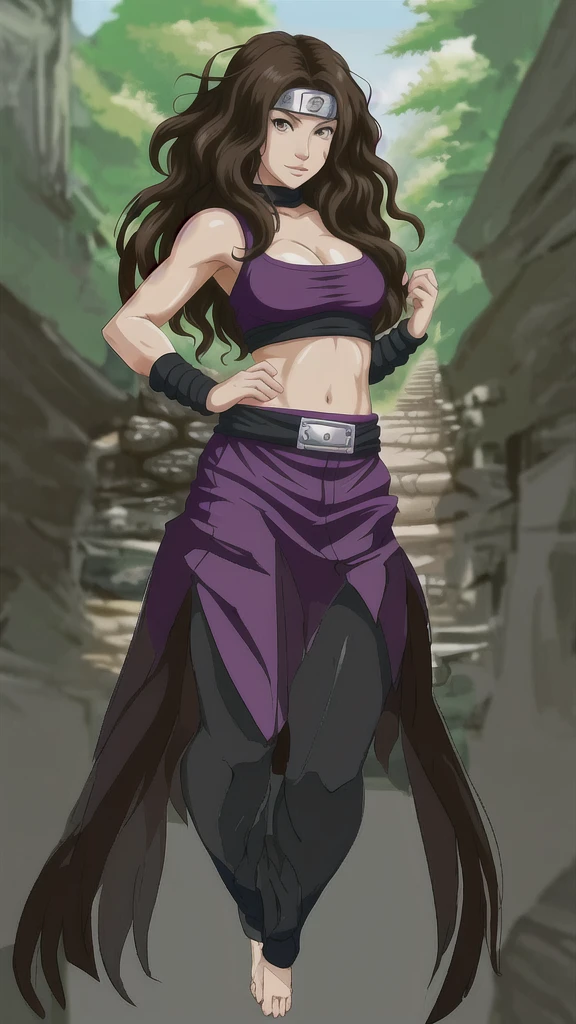 Make her a 's body in Naruto anime style