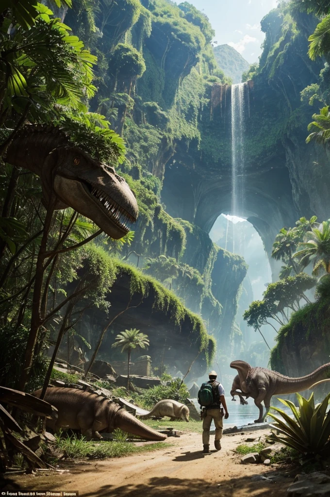 "Lost in time: The Jurassic Odyssey"
Chapter 1: El Portal Misterioso

Well y Juan eran dos jóvenes apasionados por la ciencia y la aventura. Well, a talented inventor, He was always creating new devices in his small workshop. Juan, a brave explorer, He enjoyed discovering unknown places and challenging the limits of nature..

One day, while exploring a cave in the mountains near their city, They found an ancient artifact covered in inscriptions. After analyzing it, Well dedujo que se trataba de un dispositivo para viajar en el tiempo. excited, The friends decided to activate the device and, in a flash of light, They were transported to another time.

When the light faded, They found themselves in the middle of a dense and unknown jungle. When looking around, They realized that they were surrounded by enormous creatures: Dinosaurs. They had been transported to the Jurassic period.

Chapter 2: Sobrevivir en el Pasado

Well y Juan rápidamente comprendieron que necesitarían todas sus habilidades para sobrevivir en este nuevo y peligroso mundo. Using the materials around you, Well construyó un refugio en la copa de un árbol alto para protegerse de los depredadores. Juan, with his experience in exploration, found a nearby river that provided them with fresh water and fish.

During his days in the Jurassic field, faced numerous challenges. One night, a group of velociraptors tried to attack their shelter. With ingenuity, Well y Juan utilizaron ramas afiladas y trampas improvisadas para mantenerlos a raya. Besides, tuvieron que aprender a reconocer y evitar a los Dinosaurs más peligrosos, like the fearsome tyrannosaurs rex.

Despite the difficulties, Well y Juan encontraron momentos para maravillarse ante la majestuosidad de su entorno. They observed the giant herbivores grazing peacefully and the pterosaurs flying in the sky. However, They knew they had to find a way to get back to you.