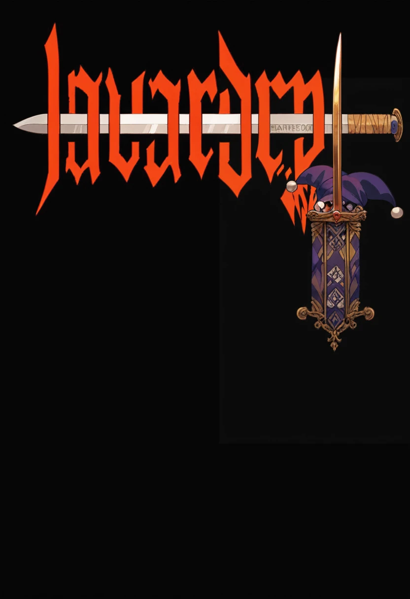 Sword in the logo, Antique jester's hat、Hangman's Rope