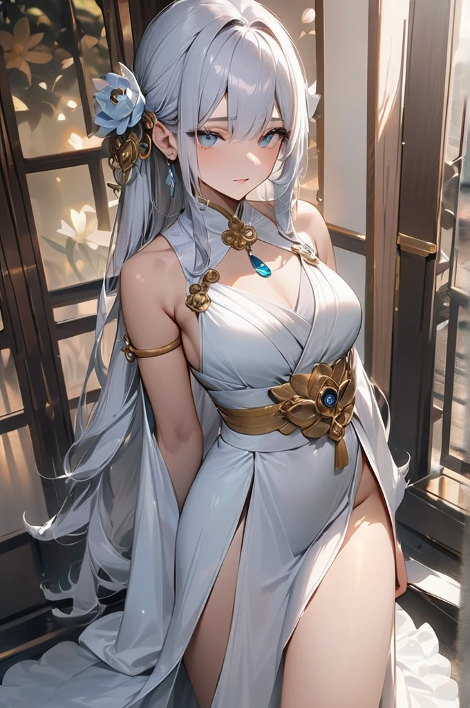 ((Best quality)), ((masterpiece)), (detailed), The white lotus