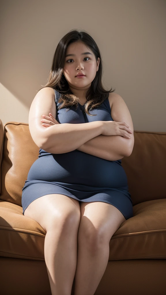 a 10 year old obese girl, chubby cheeks, round face, double chin, thick arms and legs, wearing a , sitting in a school setting, realistic, detailed, highly detailed, intricate details, photorealistic, 8k, masterpiece, cinematic lighting, dramatic shadows, vibrant colors