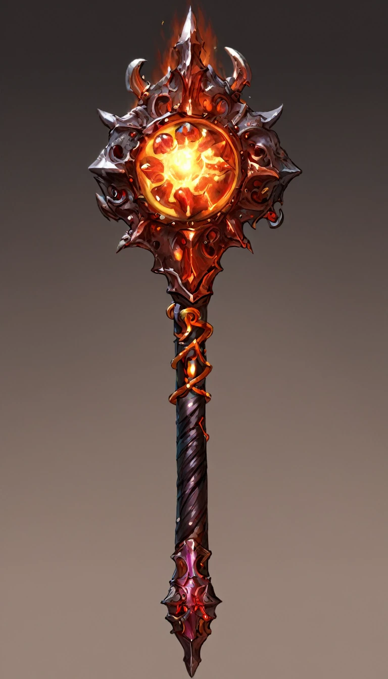 dnd hellfire mace art HD