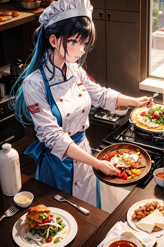 gar woman in a chef outfit