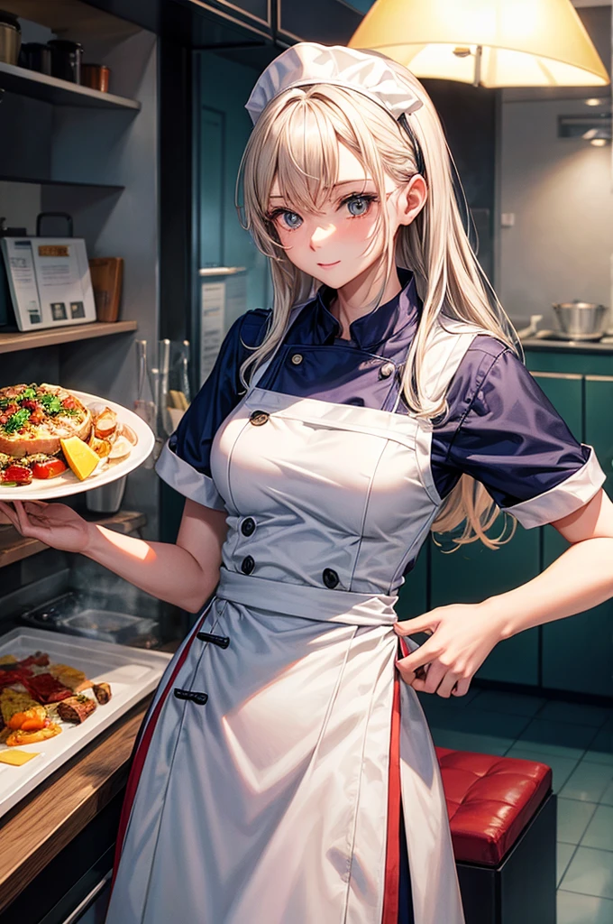 gar woman in a chef outfit