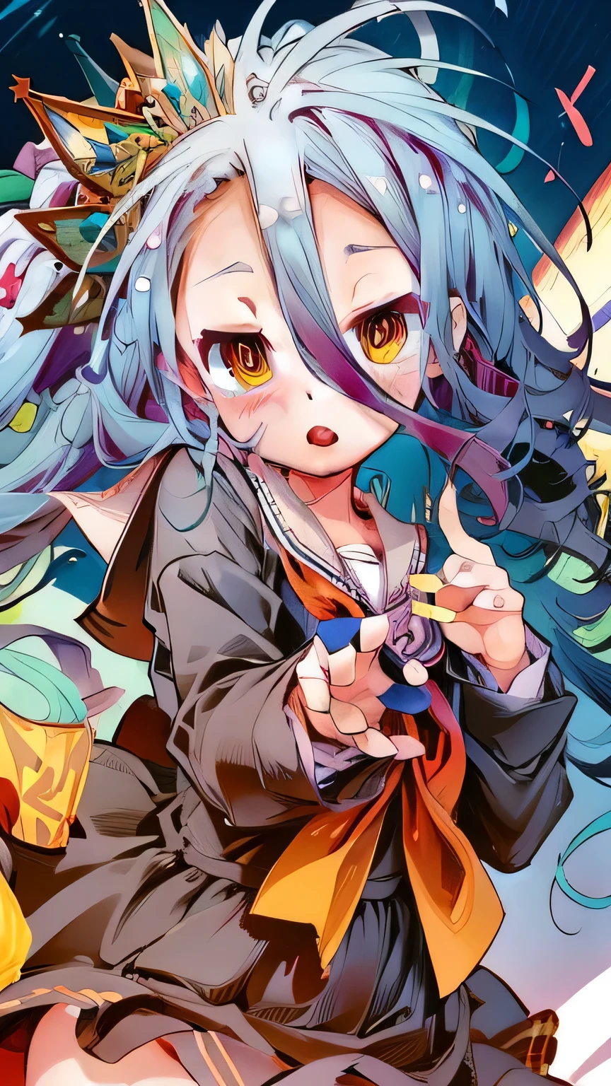 (Very detailed CG Unity 8K 壁紙),(masterpiece), (Highest quality), (Very detailed), (Best illustrations),(Best Shadow),1 Girl、Bold Pose、School、Sailor suit、
