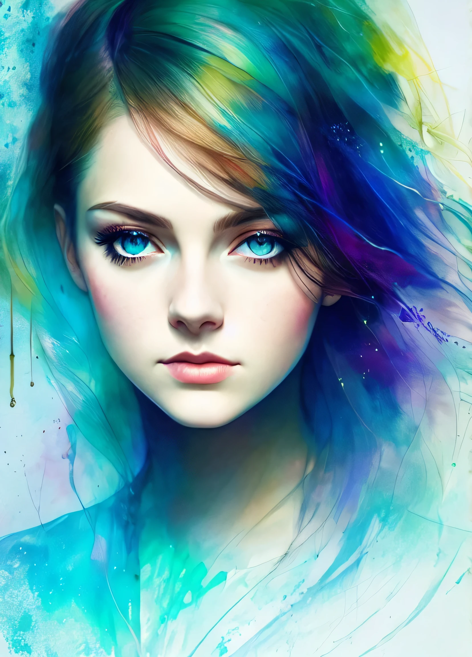 Sophie Dee, author: agnes cecile, luminous design, Pastel shades, ink drips, Autumn fires