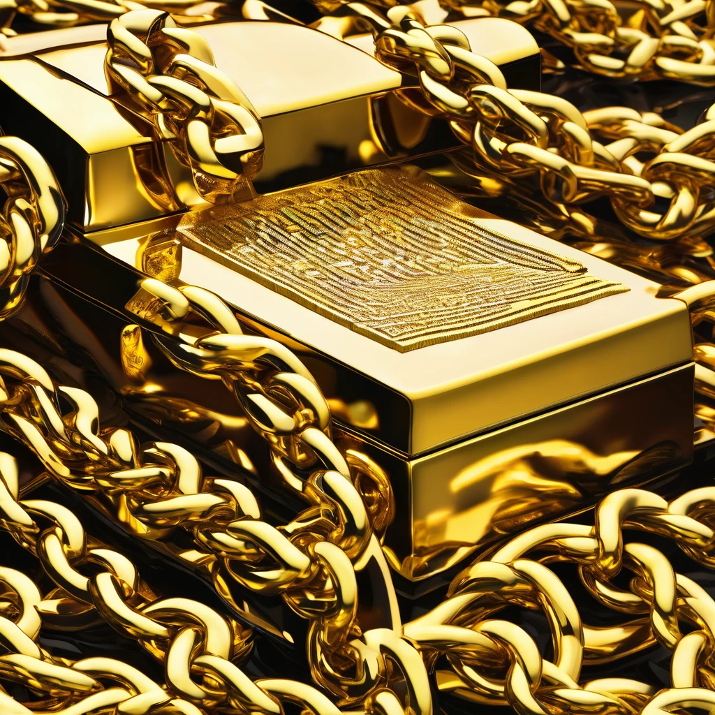 Heavy gold chain floating writing DNS trap