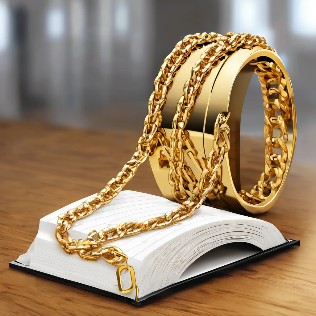 Heavy gold chain floating writing DNS trap