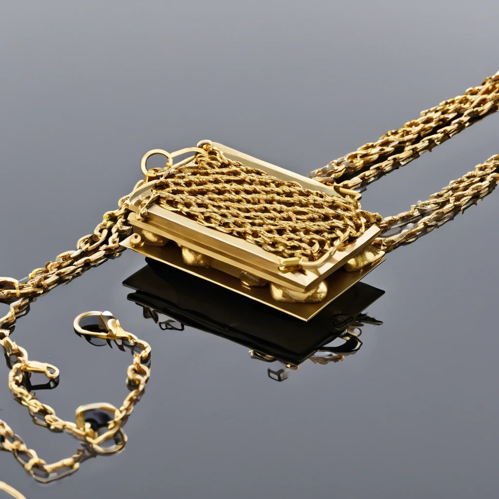 Heavy gold chain floating trap