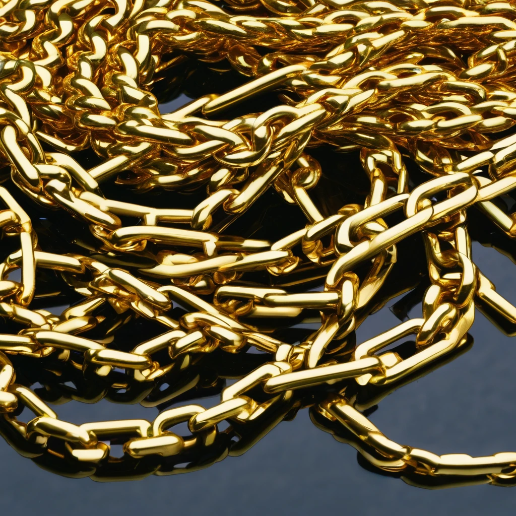 Heavy gold chain floating trap