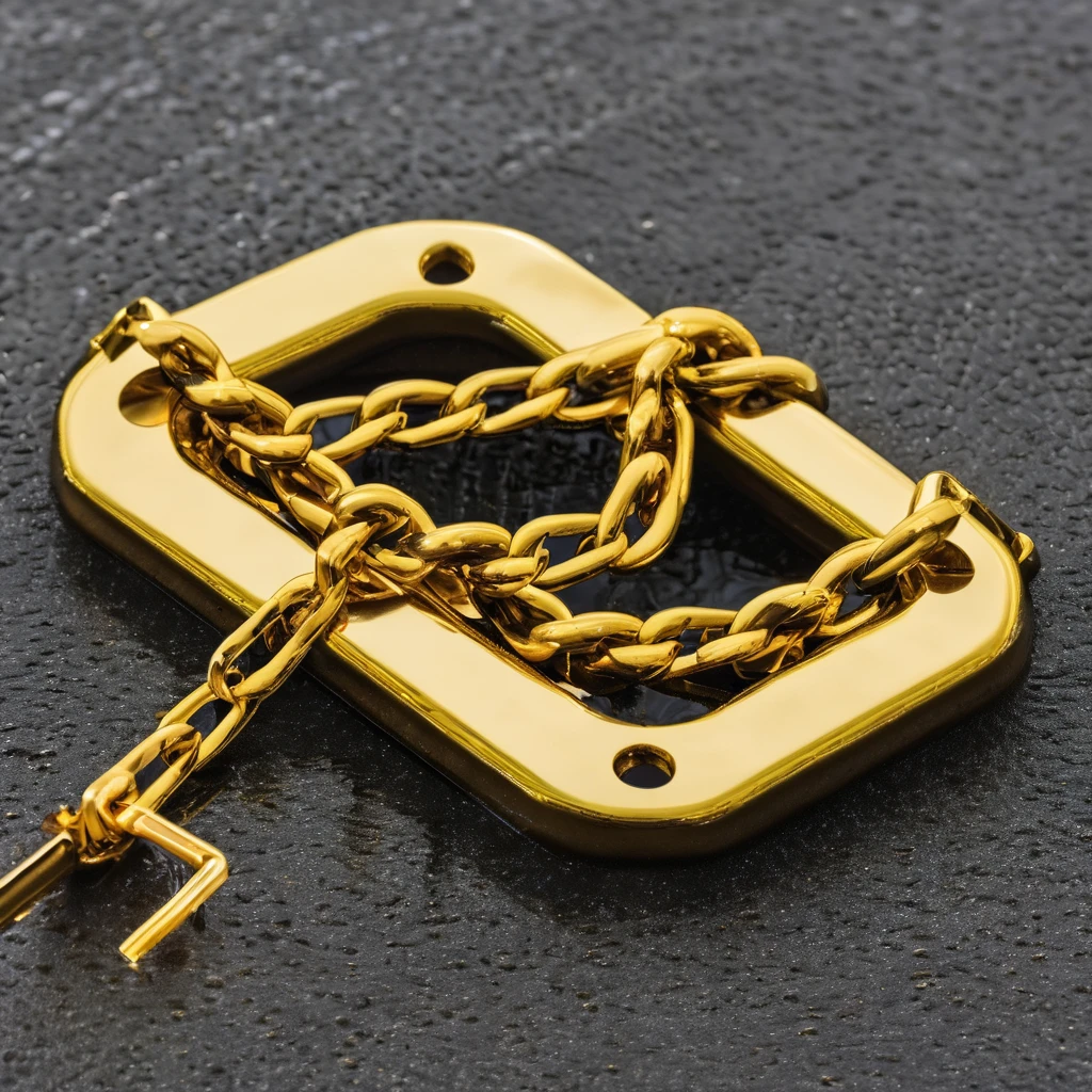 Heavy and thick gold chain floating trap