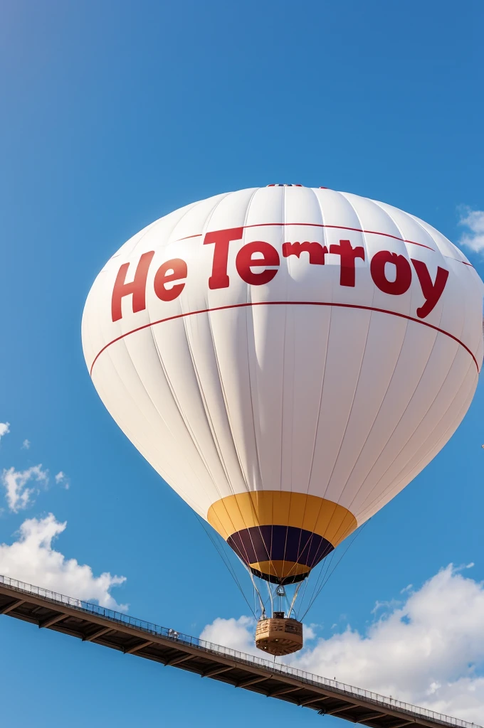 Blimp with announcement saying Happy Birthday Vanessa 