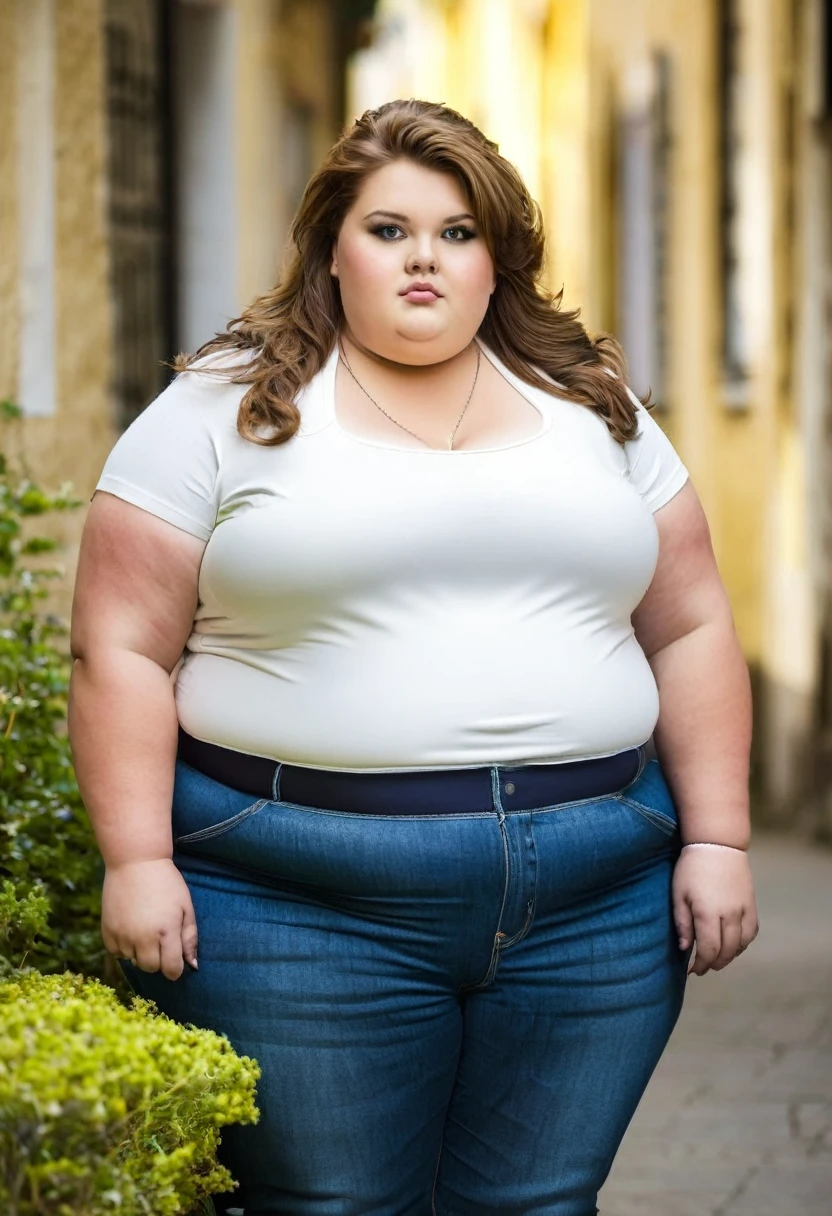 Fat obese girl