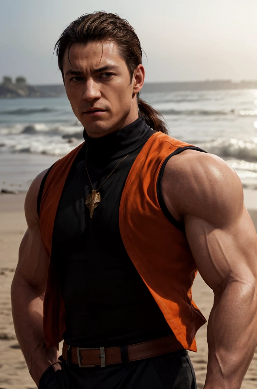 Imagen hiperrealista robert de king of fighter en full hd