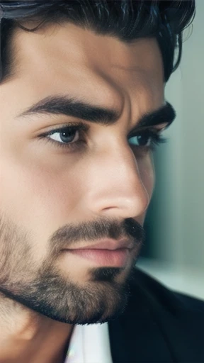 a Judæan heartthrob man focused on his face
