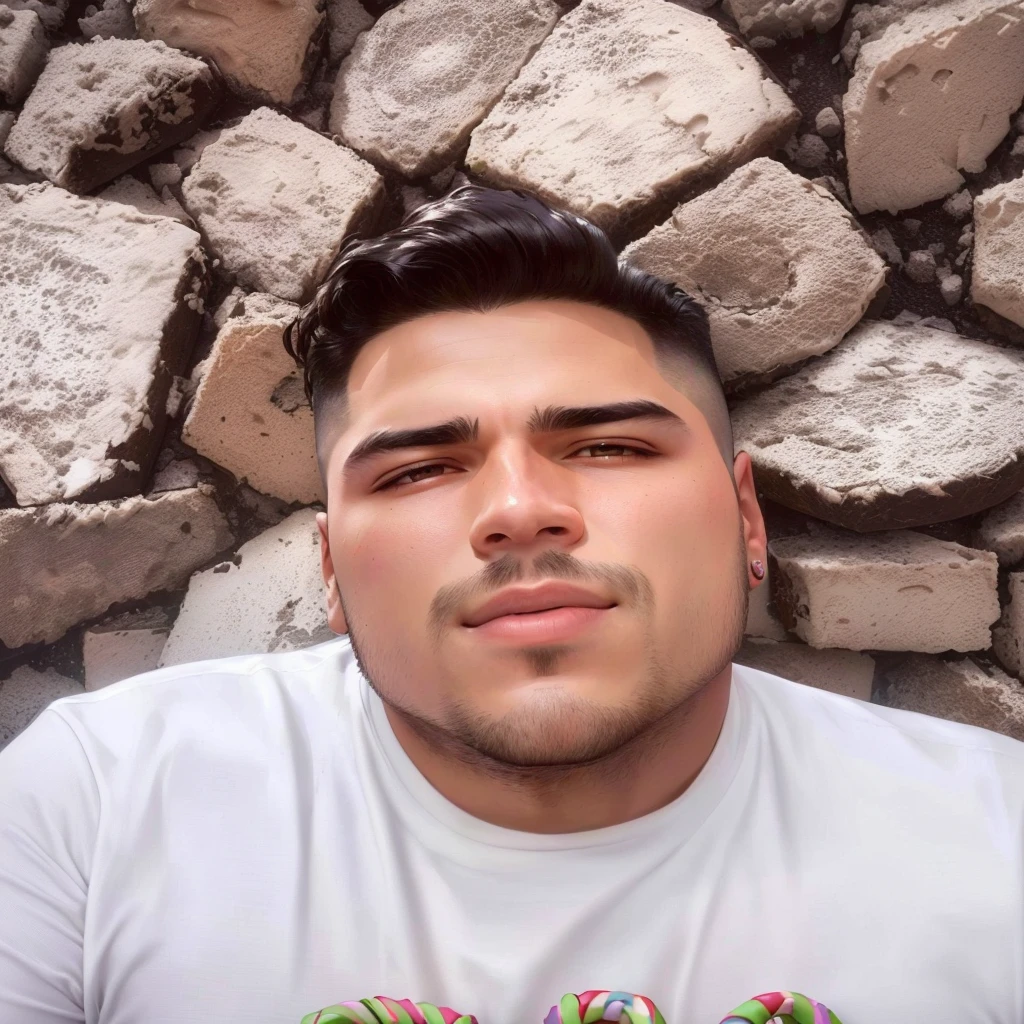 fit man in white shirt and tie with a donut in his mouth, André Rios, frontal image, profile picture with headshot, avatar image, about 28 years old, Serpentina do Twitch / gamer ludwig, José Miguel Roman France, Jose Moncada, caio santos, photo realist, profile image, christian orrillo, Ronaldo Nazario, face picture