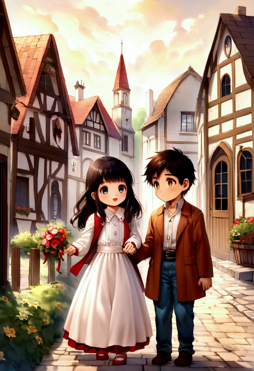 Once upon a time, in a small town, there was a boy named Eduardo. From a young age, Eduardo was known for his kindness and open heart. He lived a peaceful life, surrounded by family and friends, but there was one person who always held a special place in his heart – his childhood friend, Clara.