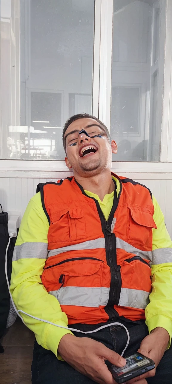 Yawning happy