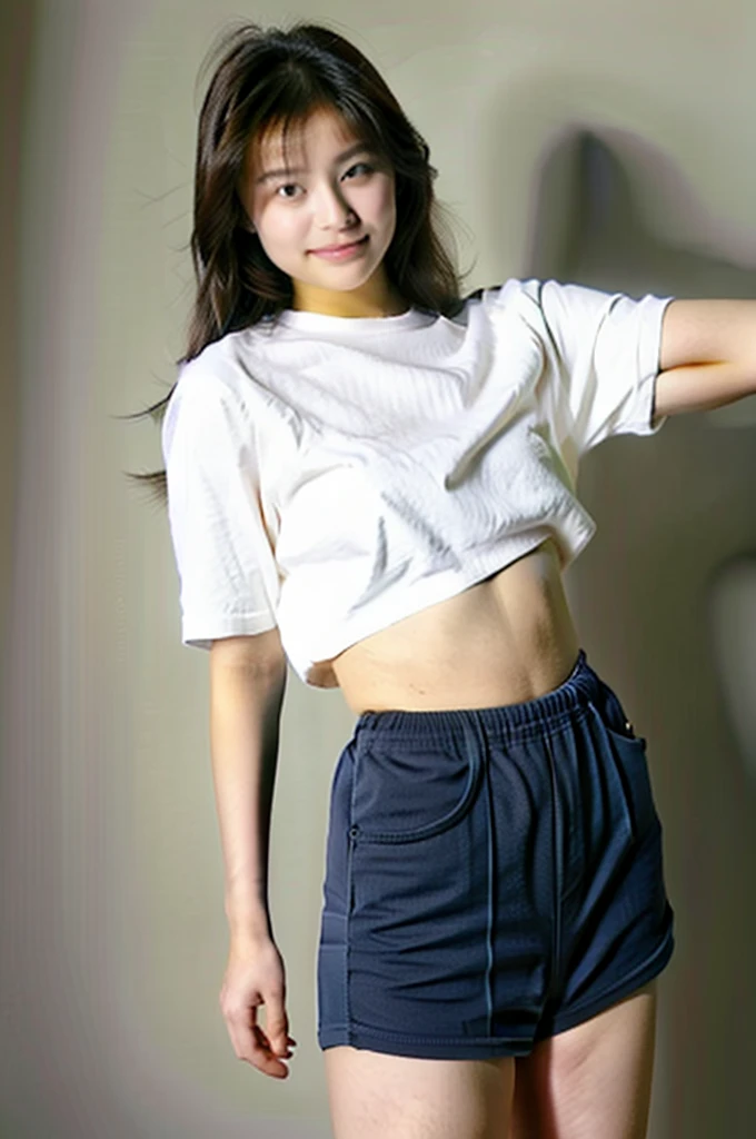 (indigo buruma:1.1), white t-shirts,
shirt lift, 1girl pulls up her shirt and shows her nipples,
(no navel:1.3), (full body portrait:1.2), masterpiece, (in focus:1.1), ultra high res, 8k, RAW photo, best quality, detailed shadow, amazing, finely detail, (Volumetric lighting:1.4), realistic,
BREAK 1 girl, no navel, show off nipples,
(shy smile:1.2), teeth,
(blush:1.2),
(huge breasts:1.1),
(gigantic breasts:1.1),
(huge hyper breasts:1.1),
(huge soft belly:1.1),
(curvy:1.1),
(potbelly:1.1),
(Overweight:1.1),
(tremendously obese:1.1),
(plump:1.1),
(chubby:1.1),
(bbw:1.1),
(gigantic belly:1.1),
(thick legs:1.1),
(thick arms:1.2),
(legs covered by fat rolls:1.0),
(round face:1.2), (chubby cheeks:1.2),
Japanese idol,
(cute:1.2),
(kawaii:1.2),
(pretty:1.1),
(sexy:1.1),
(voluptuous:1.1),
(erotic:1.1),
seiko matsuda hair,