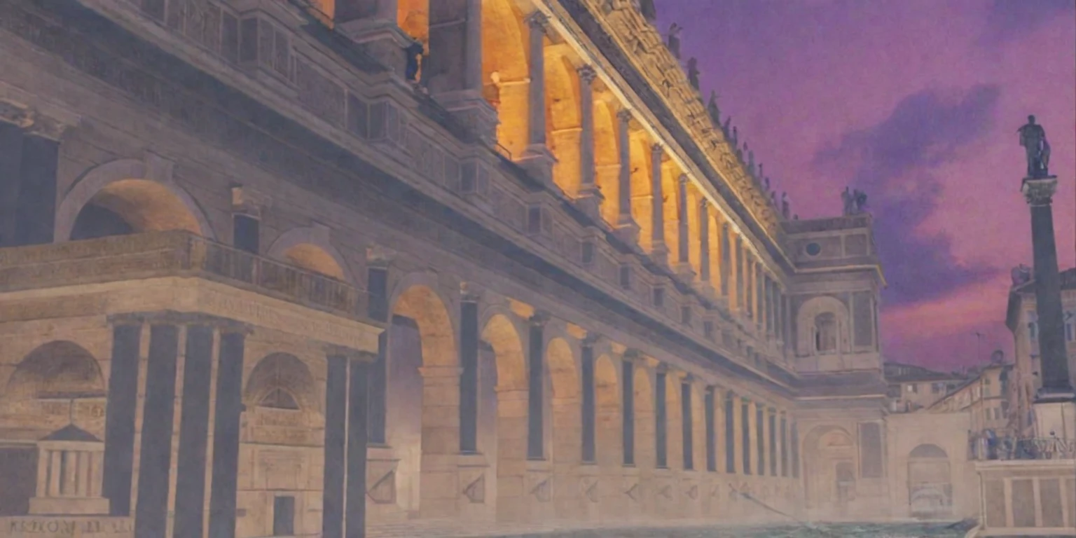 people are standing in front of a building with a fountain, pantheon, roman architecture, rome, on a great neoclassical square, in a city with a rich history, surrealistic roman architecture, roman monuments, old roman style, by Pogus Caesar, roma, ancient roman style, eternal city, many columns, neoclassical architecture, roman columns
