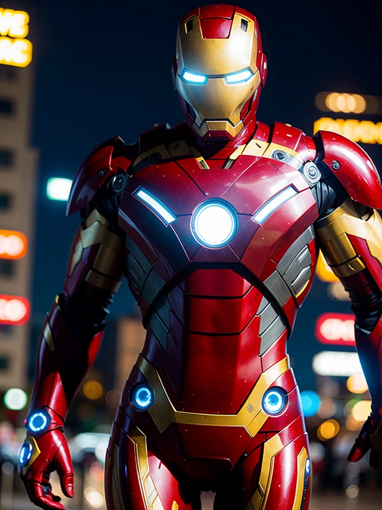 Ironman man, zombie, depth of field, bokeh