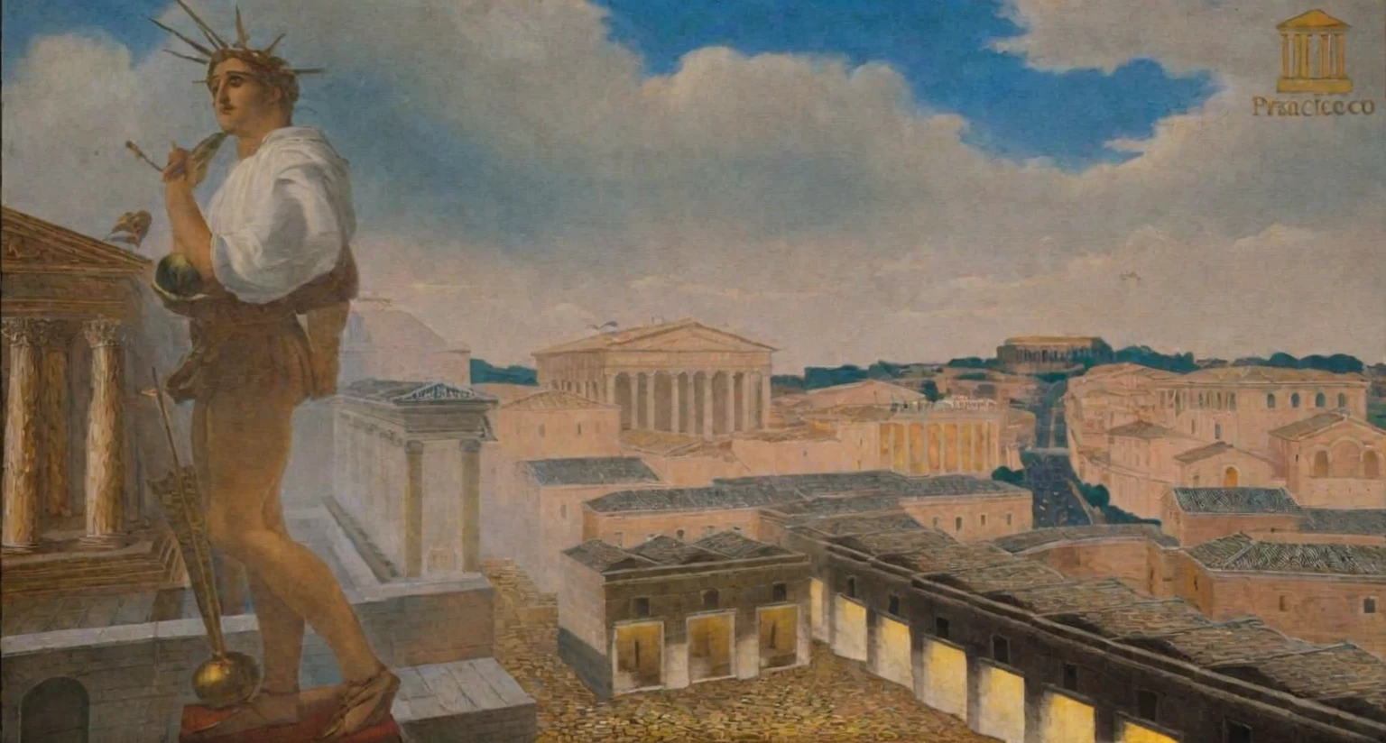 arafed view of a city with a road and a bridge, rome backdrop, rome, all roads lead to rome, rome in background, eternal city, vatican in background, roman historic works, roma, the photo shows a large, colosseo, vatican, city wall, by Pogus Caesar, by Francesco Raibolini, a gigantic