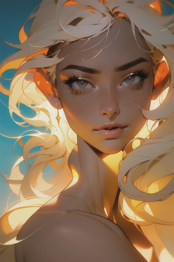 (Masterpiece:1.2), best quality, (illustration:1.2), (ultra-detailed), hyper details, (delicate detailed), (intricate details), (cinematic light, best quality Backlights), clear line, soloist, perfect body, nude, (1girl), short straight white hair and grey eyes, orgasm face, barefoot, (shy: 1.2 ), (makeup), high contrast, (best illumination, an extremely create and beautiful), orgasm face, (cinematic light), colorful,
