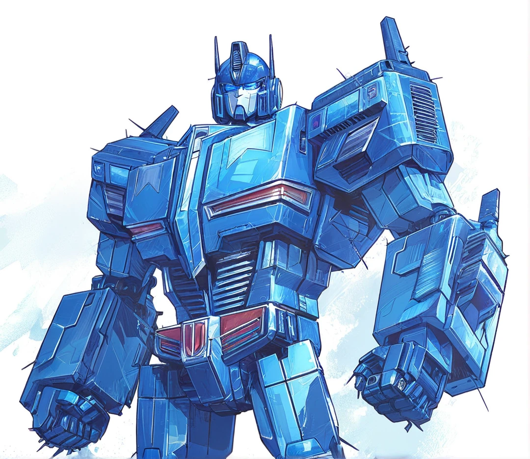 a close up of a cartoon blue robot with a white background, from transformers, sound wave, transformers g1, the best first, transformers generation one, transformer, Cibertronian, transformers tech, idw mtmte tfwiki, Cibertron, shock wave, transformers toys, giant robots, transformers, transformers war for Cibertron, transformers fall of Cibertron