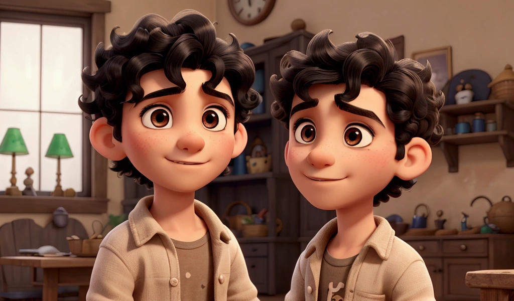 Once upon a time, in a small town, there was a boy named Eduardo with short curly black hair, thin and light eyes.