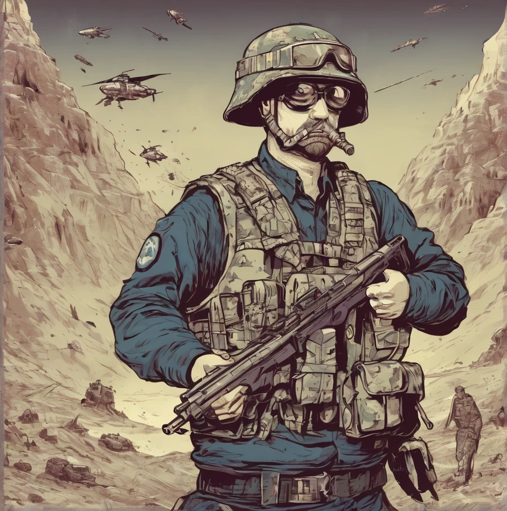 Militant fantasy artwork