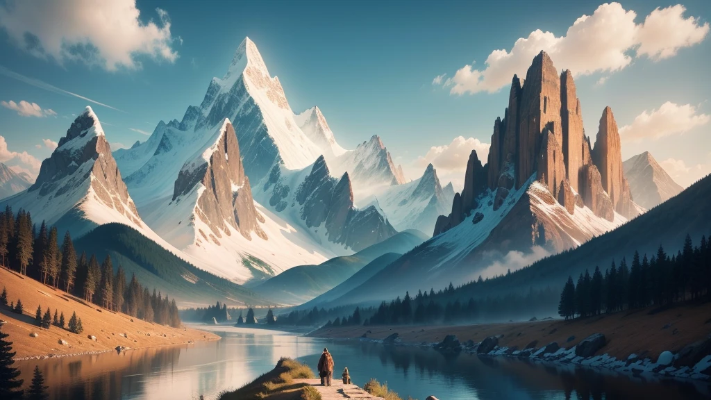 Long ago, in a time when mountains reached to the sky and rivers whispered ancient secrets, stood the Mountain of Integrity, art