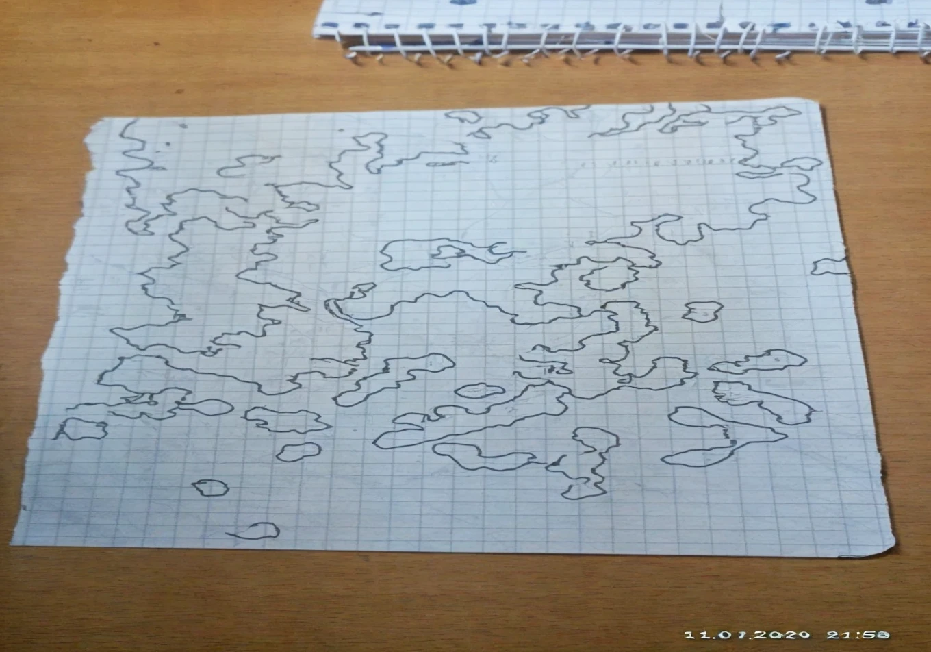 Please complete my picture of the map of the mainland. This is a magical universe. Draw mountains, rivers, lakes, forests, mark cities and states. 
