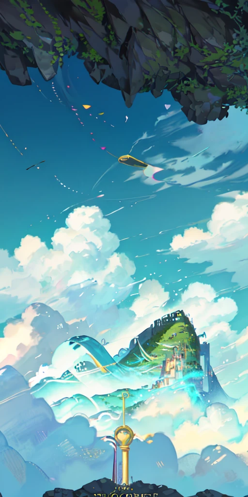 The background of the banner depicts a colorful and mystical location, For example, lost temple or magical forest, with lots of details and bright colors. In the center of the location you can highlight the key element, arousing interest and desire to explore this place. Next to the location image is the AniQuest Studios logo, and the banner text is printed in large font.