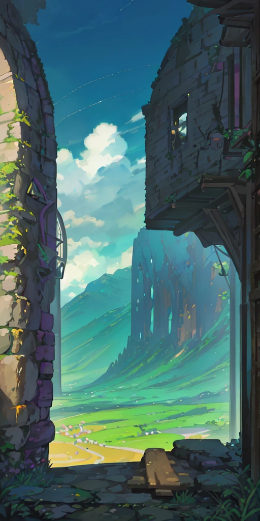 The background of the banner depicts a colorful and mystical location, For example, lost temple or magical forest, with lots of details and bright colors. In the center of the location you can highlight the key element, arousing interest and desire to explore this place. Next to the location image is the AniQuest Studios logo, and the banner text is printed in large font.