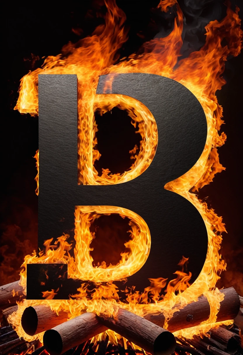 CREATE THE LETTER OEA LETTER AE ON THE FIRE BACKGROUND